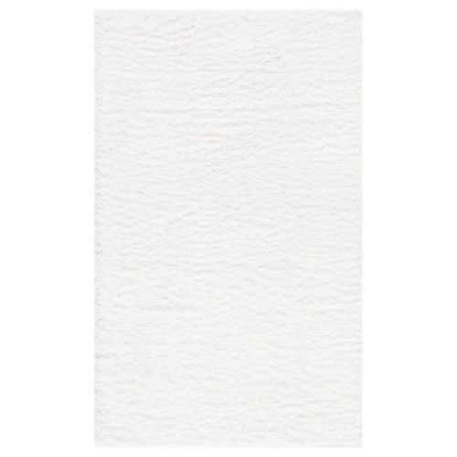 Tapis D'intérieur Hirsute Safavieh August À Poils Longs Blanc - 120 X 180 Cm