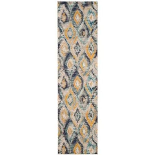 Tapis D'intérieur Bohème Chic Safavieh Monaco Bleu - 120 X 170 Cm