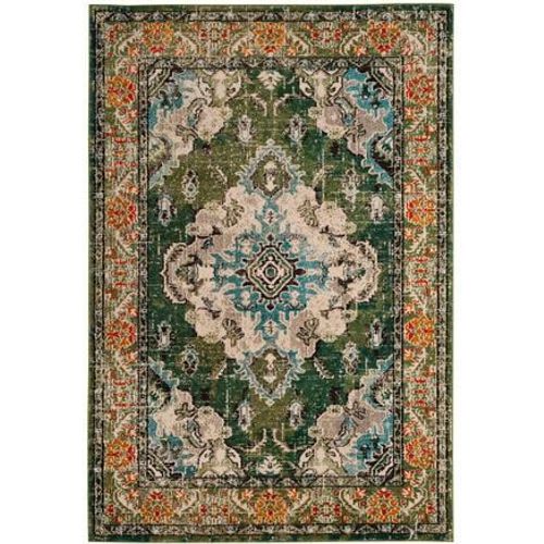 Tapis D'intérieur Bohème Chic Safavieh Monaco Vert - 120 X 170 Cm