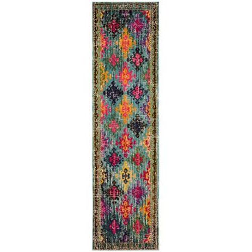 Tapis D'intérieur Bohème Chic Safavieh Monaco Bleu - 160 X 230 Cm