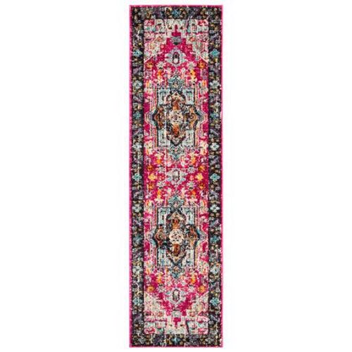 Tapis D'intérieur Bohème Chic Safavieh Monaco Rouge - 70 X 250 Cm