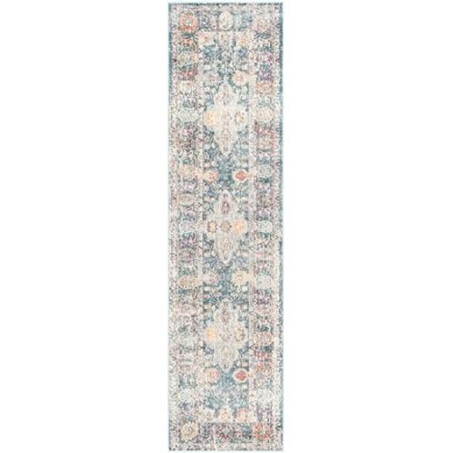 Tapis D'intérieur Traditionnel Safavieh Illusion Bleu - 90 X 150 Cm
