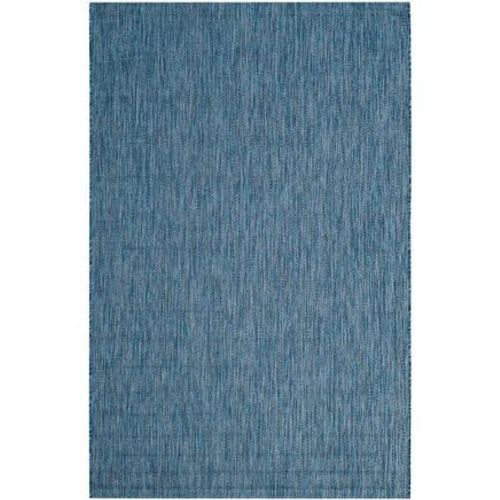 Tapis D'intérieur / Extérieur Contemporain Safavieh Cour Bleu - 120 X 170 Cm