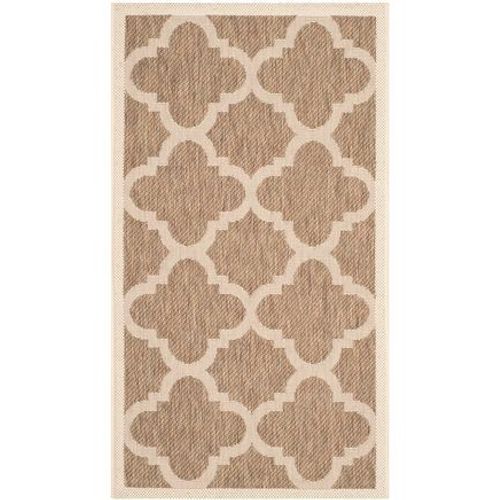Tapis D'intérieur / Extérieur Treillis Safavieh Cour Marron - 160 X 230 Cm
