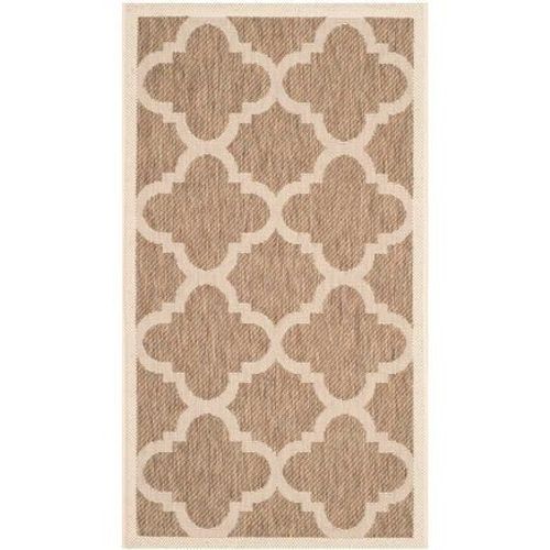 Tapis D'intérieur / Extérieur Treillis Safavieh Cour Marron - 120 X 170 Cm