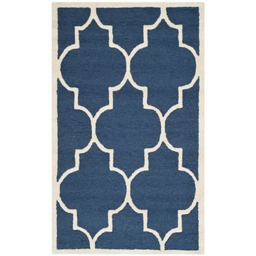 Tapis D'intérieur Treillis Safavieh Cambridge Bleu - 90 X 150 Cm