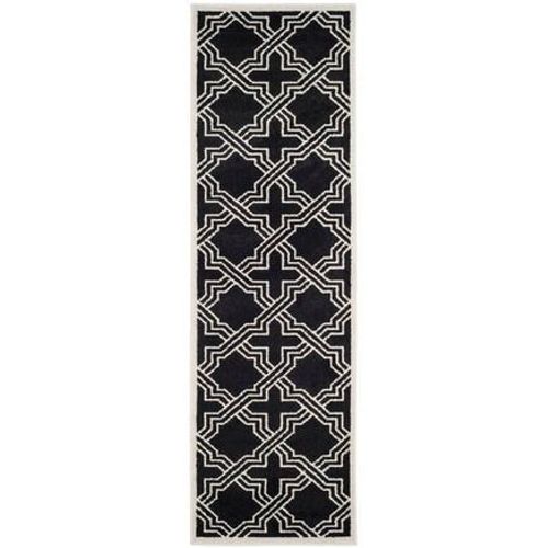 Tapis D'intérieur / Extérieur Géométrique Safavieh Amherst Gris - 70 X 240 Cm