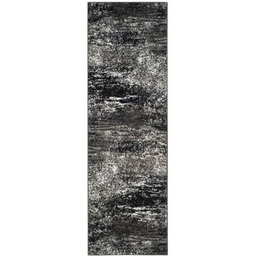 Tapis D'intérieur Abstrait Moderne Safavieh Adirondack Noir - 80 X 250 Cm