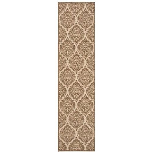 Tapis D'intérieur / Extérieur Damassé Safavieh Maison De Plage Beige - 160 X 230 Cm