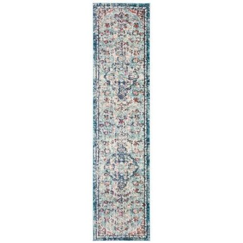 Tapis D'intérieur Chic Moderne Safavieh Madison Bleu - 70 X 250 Cm