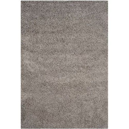 Tapis D'intérieur Hirsute Safavieh Athens À Poils Longs Gris - 160 X 230 Cm