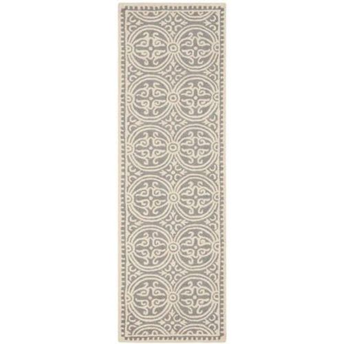Tapis D'intérieur Médaillon Safavieh Cambridge Gris - 80 X 250 Cm