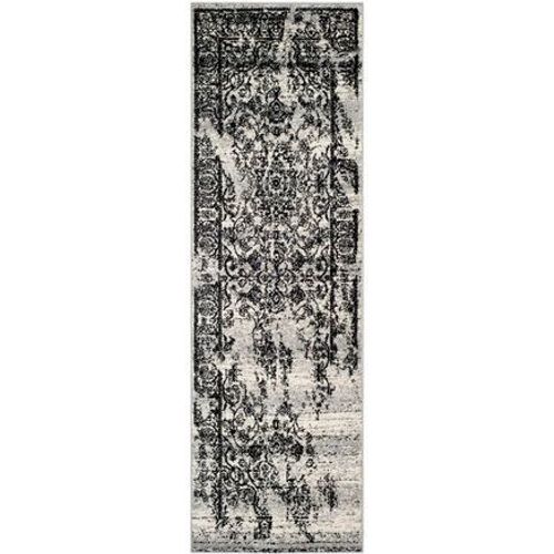 Tapis D'intérieur Patiné Safavieh Adirondack Noir - 120 X 180 Cm