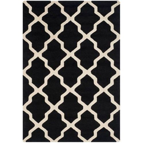 Tapis D'intérieur Treillis Safavieh Cambridge Noir - 120 X 180 Cm