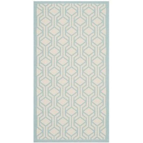 Tapis D'intérieur / Extérieur Contemporain Safavieh Cour Bleu - 120 X 170 Cm