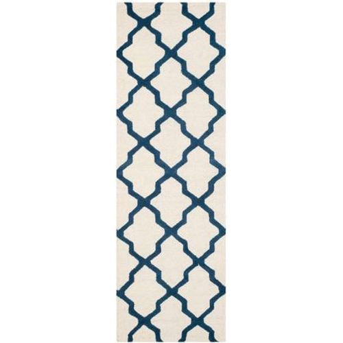 Tapis D'intérieur Treillis Safavieh Cambridge Blanc - 80 X 250 Cm