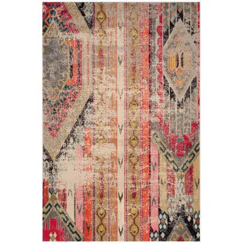 Tapis D'intérieur Bohème Chic Safavieh Monaco Gris - 90 X 150 Cm