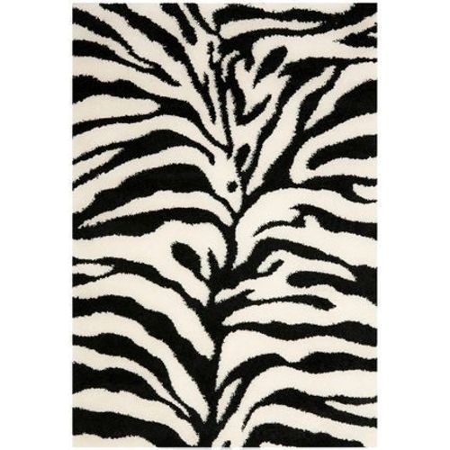 Tapis D'intérieur Hirsute Safavieh Floride Shag Noir - 160 X 230 Cm