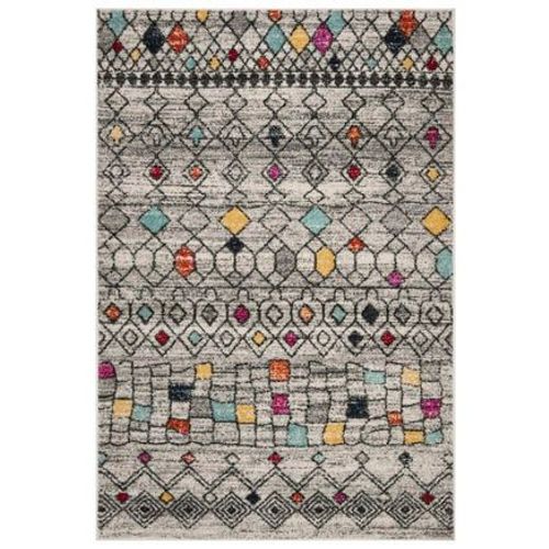 Tapis D'intérieur Boho Marocain Safavieh Adirondack Gris - 160 X 230 Cm