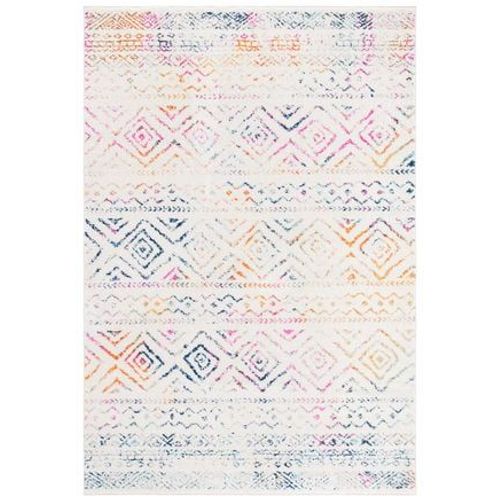 Tapis D'intérieur Bohème Chic Safavieh Tulum Blanc - 120 X 180 Cm