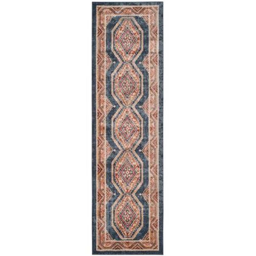Tapis D'intérieur Patiné Traditionnel Safavieh Bijar Bleu - 160 X 230 Cm
