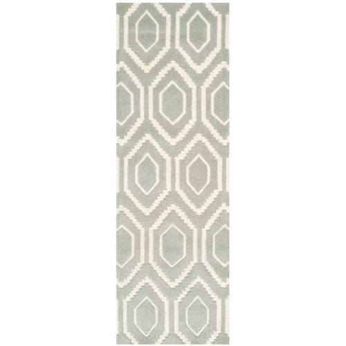 Tapis D'intérieur Contemporain Safavieh Chatham Gris - 70 X 240 Cm