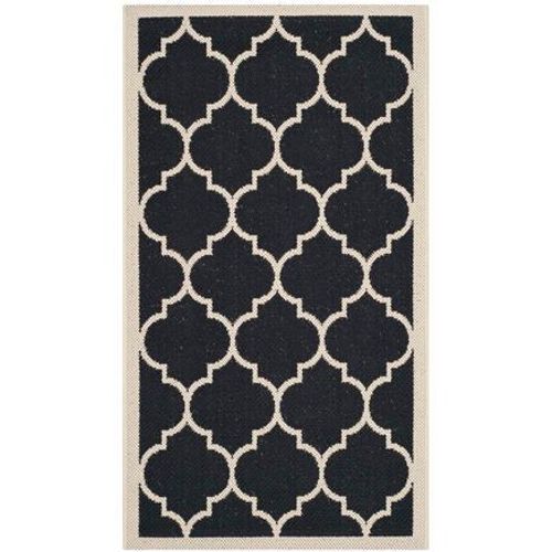Tapis D'intérieur / Extérieur Treillis Safavieh Cour Noir - 120 X 170 Cm