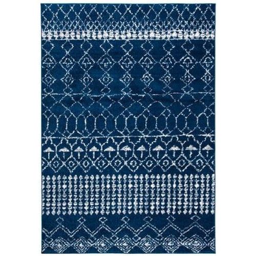 Tapis D'intérieur Bohème Chic Safavieh Tulum Bleu - 160 X 230 Cm