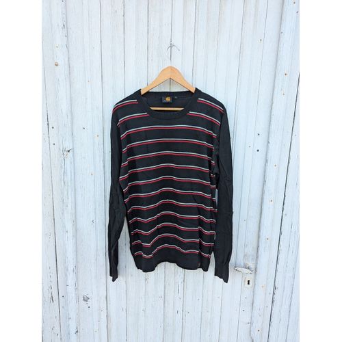 Pull Carhartt Homme - Noir À Rayures Rouge Et Blanc - Taille L