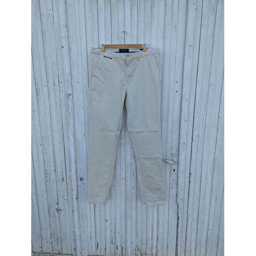 Pantalon Chino Scotch & Soda Homme - Beige Crème Blanc Cassé - Taille W33 L34