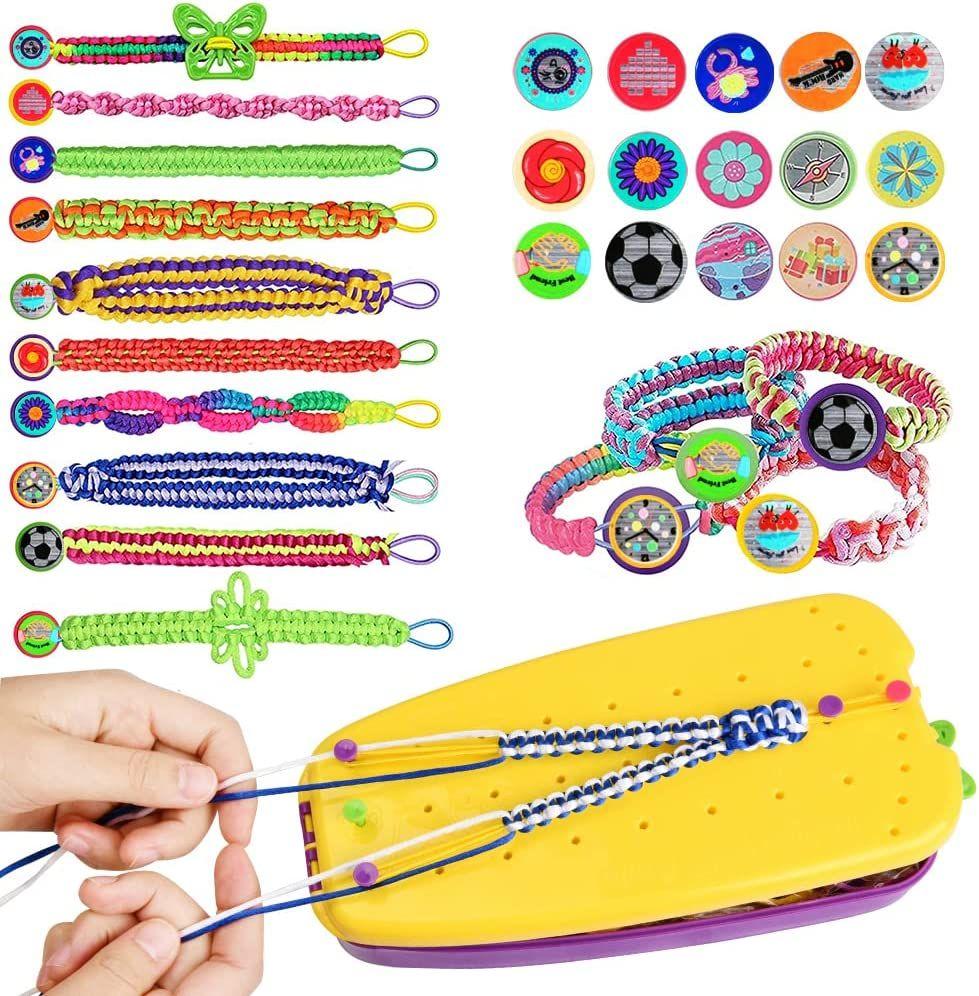 Lot de 8 bracelets d'amitié pour filles, kit de bricolage pour