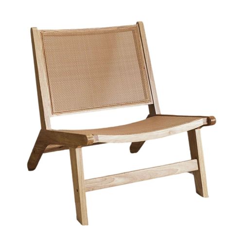 Fauteuil Bali En Cannage - Marron
