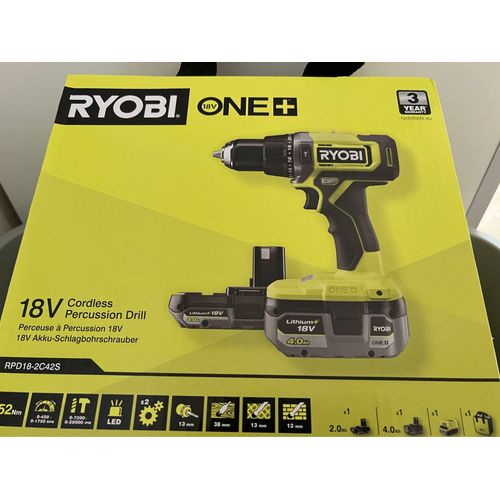 Perceuse à percussion 18V Ryobi