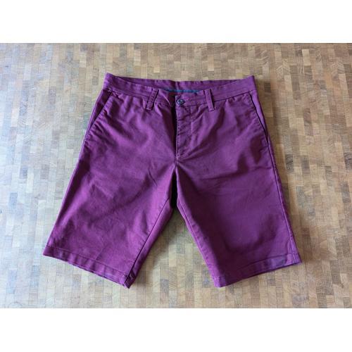 Bermuda Short Sid Pant Carhartt Homme - Rouge Bordeaux - Taille W33