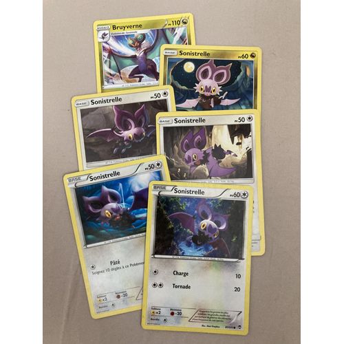 (2724) 5x Sonistrelle + Bruyverne (Pokemon)