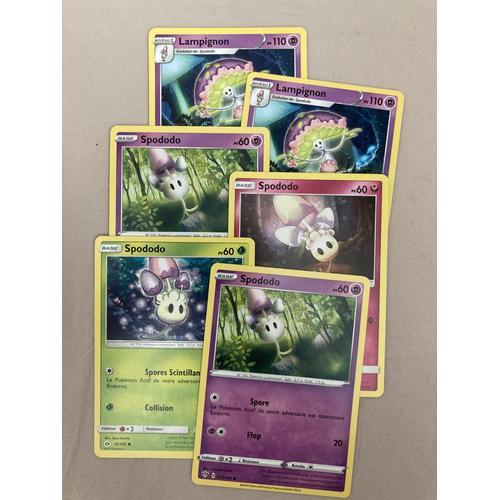 (2760) 4x Spododo + 2x Lampignon (Pokemon)