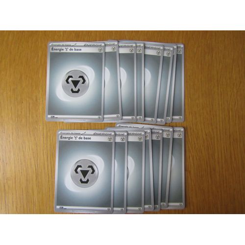 Lot De 15 Cartes Energies Pokémon Métal (Version 2023)