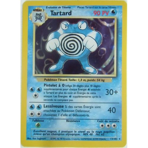 Carte Pokemon Tartard 13/102 - Set De Base -Holo -