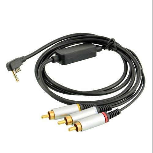 Câble Audio-Vidéo Av Vers Rca Extension De Câble Composite De Données Pour Sony Playstation Portable Psp 2000 3000 Slim Vers Moniteur De Télévision