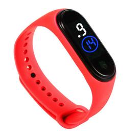 Rouge Montre bracelet de sport pour enfants tanche lectrique