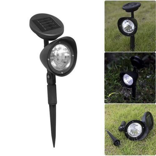 Neufu Lampe Solaire 3 Led Jardin Extérieur Pelouse Lampe Témoin Spot Fes80799