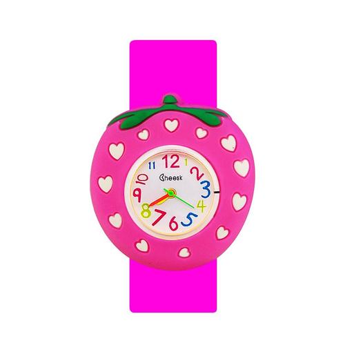 Or Montre À Quartz Modèle Fleur Pour Filles, Belle Montre Pour Enfants, Bébé De 1 À 14 Ans, Apprendre À Dire L'heure, Bracelet Slap