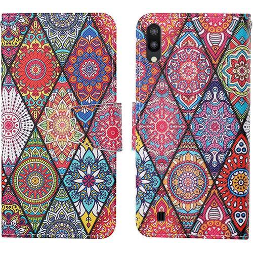 Coque Pour Samsung Galaxy A10/M10, Coque En Cuir Pu Pour Samsung A10/M10, Housse En Cuir Pu Galaxy A10/M10, Etui Housse De Protection Pour Samsung A10/M10 Etui Portefeuille Totem 1