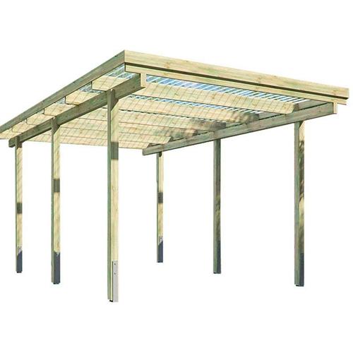 Carport En Bois Couverture Pvc Basic Simple