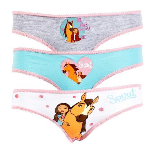 Culottes Enfant Licence Spirit En Coton Pack De 3 Culottes Spirit 37600