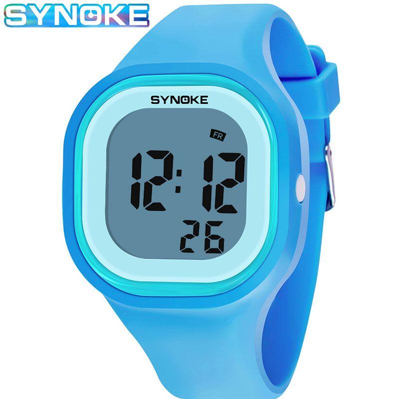 Bleu-Tpu Montre-Bracelet Numrique De Sport En Silicone Pour... - 2