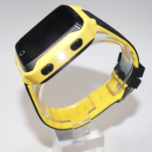 Q529 Jaune Montre Connectée Pour Enfants Q528, Gps, Appel Sos, Localisation, Lampe De Poche, Appareil Photo, Écoute À Distance, Firmware, Pour La Turquie