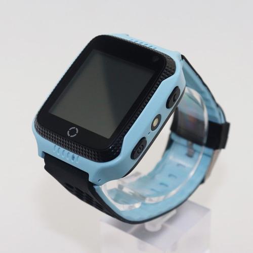 Q529 BLEU Montre connect e pour enfants Q528 GPS appel SOS