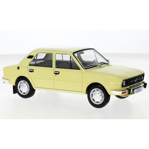 Skoda 105 L Jaune 1976 1/24 Whitebox-Whitebox