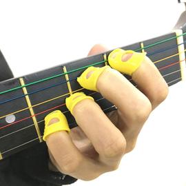 Protecteur de doigt pour guitare, en Silicone, résistant, pour guitare,  ukulélé, Banjo, mandoline, lot de 4 pièces